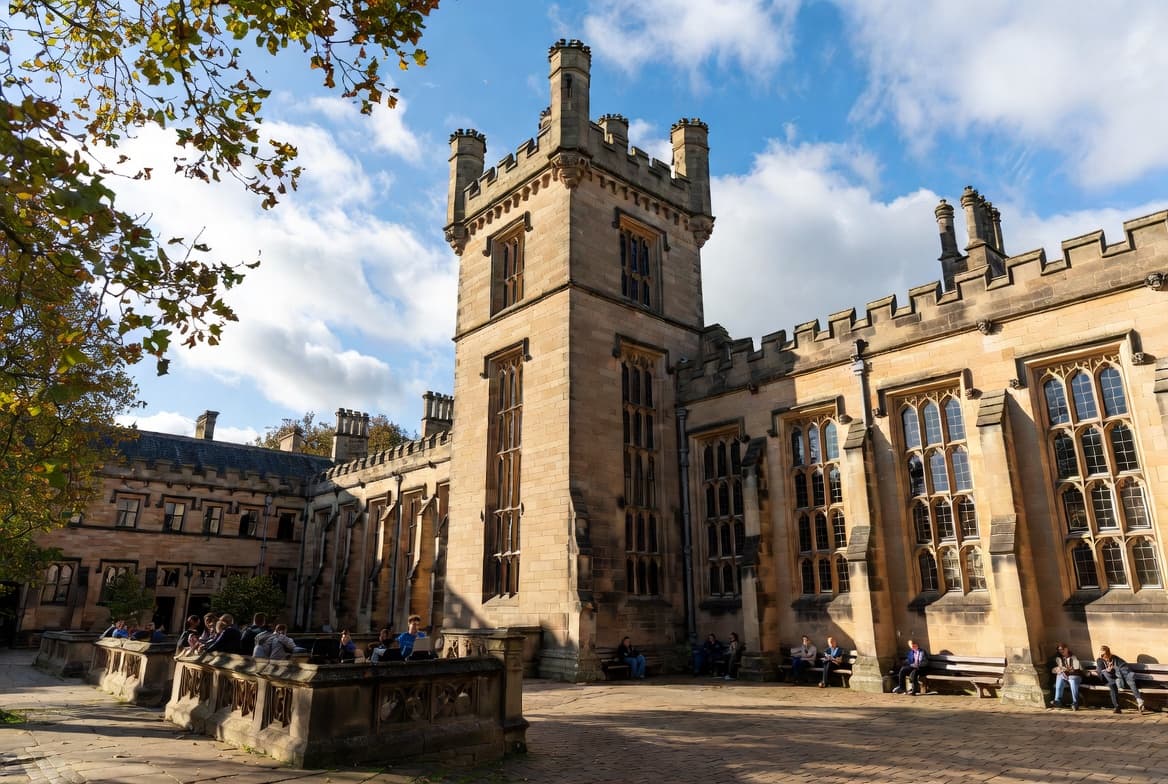 University of Brigant courtyard and tower